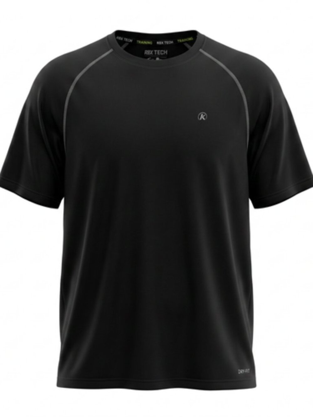 SB Tech Big & Tall CoolPlay Performance T-Shirt – Black Raglan Tee, 3XLT